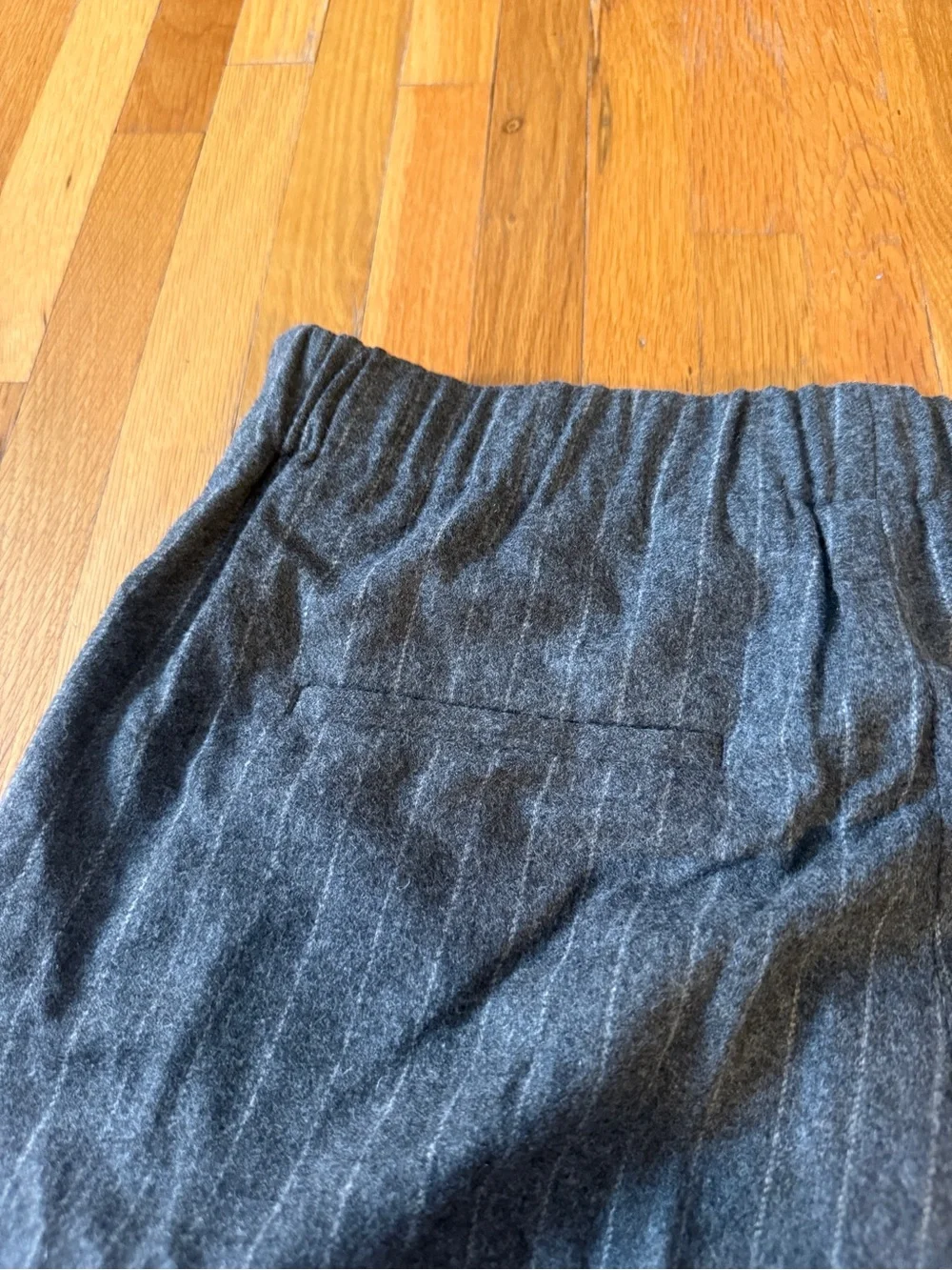 Women’s Gray Pinstripe Dress Pants